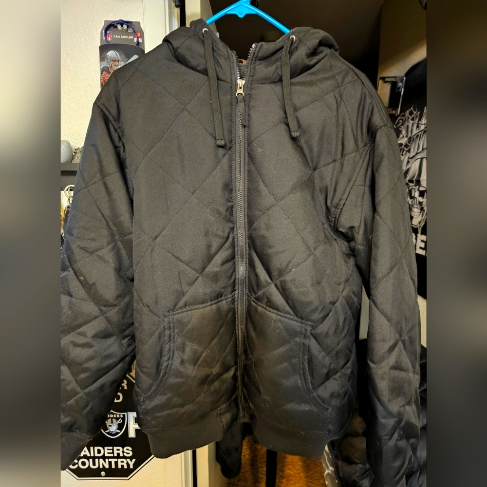 Men's Black Quilted Jacket